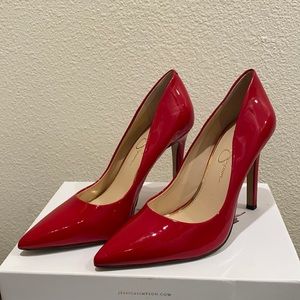 Jessica Simpson- Cassani Size 8.5 Lipstick Patent